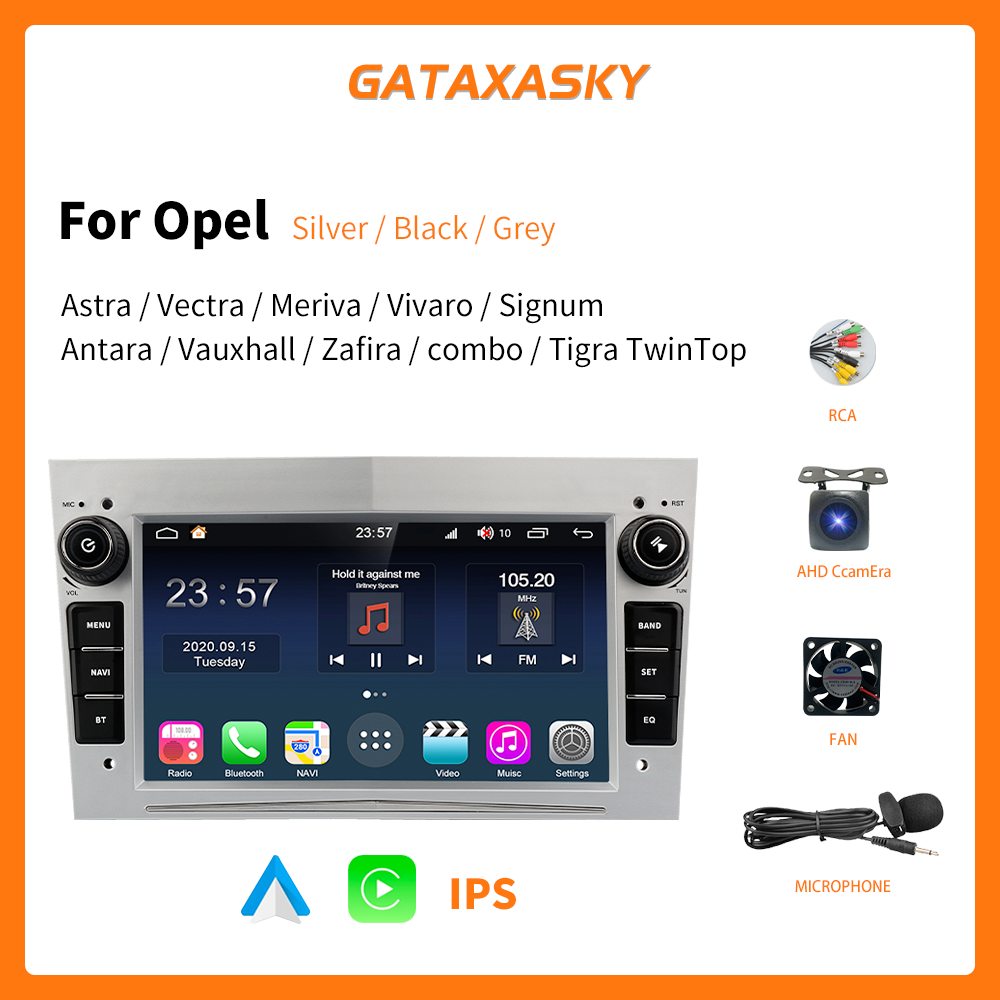 GATAXASKY Car Multimedia Android 10 Radio for Opel para Astra H J 2004 Vauxhall Meriva Vectra Antara Zafira Corsa Carplay Stereo