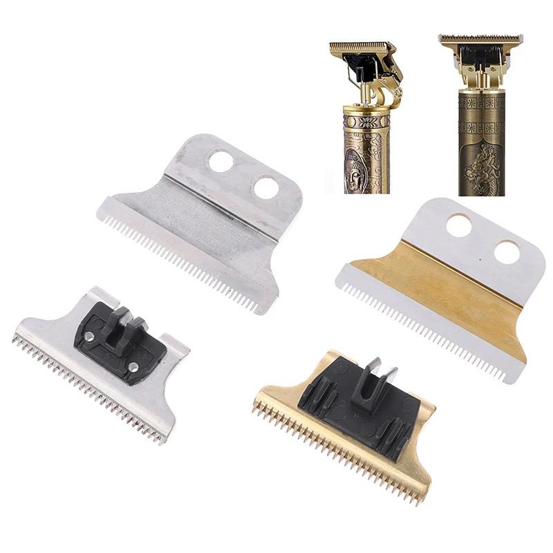 Metal T-Shaped Hair Clipper Blade T9 Blade Trimmer Replacement Clipper Head Kit 240627