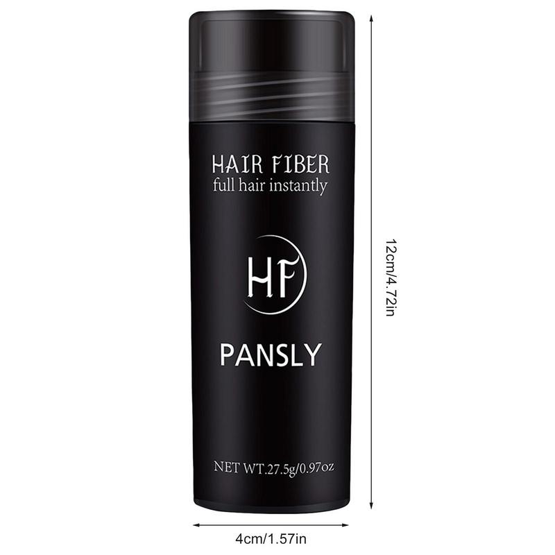 Natural Hair Fiber 27.5g Men Black Dense Hair Powder Hair Building Fibers Color Powder Instantly Thicken Thinning Hair For Men