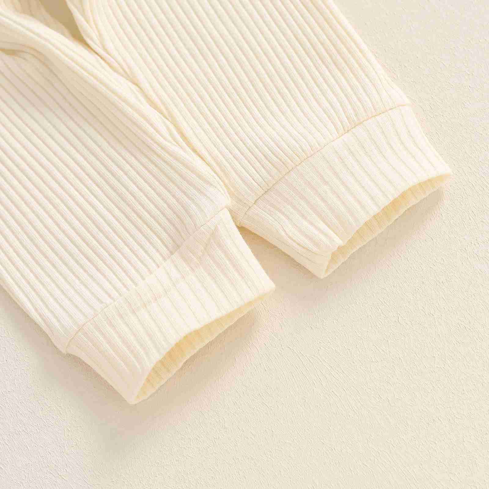 Pajamas MISOWMNJOY ribbon soft newborn baby clothing suitable for boys autumn clothing solid color long sleeved jumpsuit 2PCS baby set WX5.31
