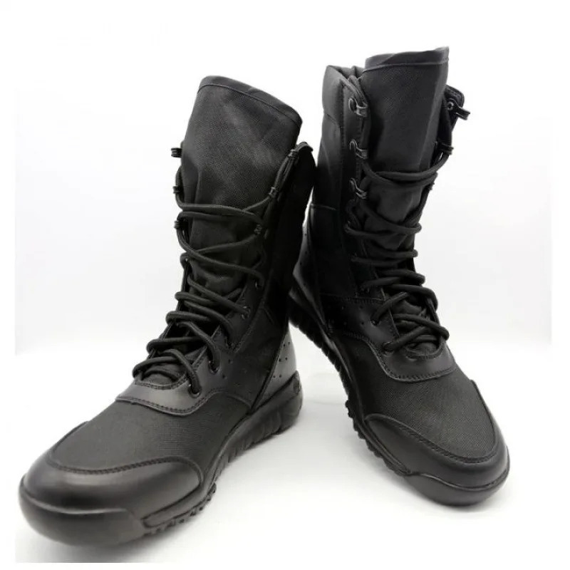 Mens Work Shoes SFB Light Men Ankle Waterproof Lace Up Tactical Boot Fashion Mesh Motorcycle Boots 240628