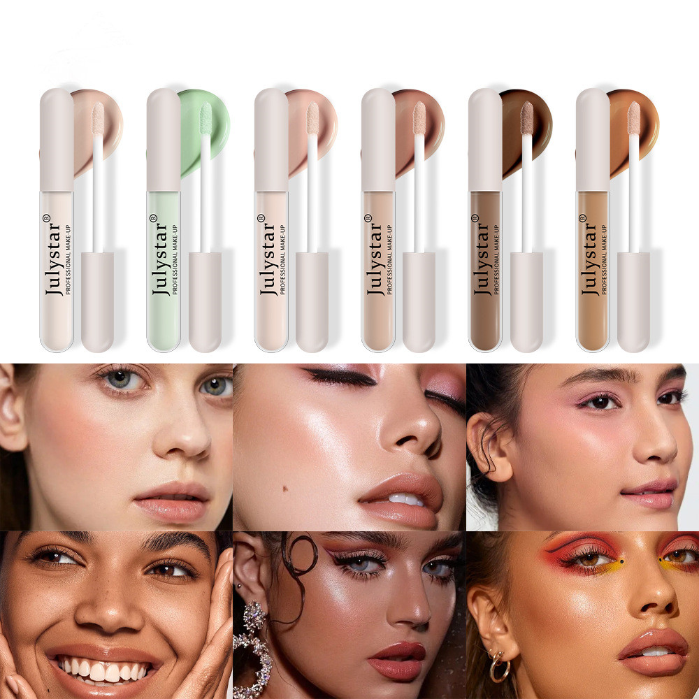 Liquid Concealer Stick Waterproof Full Coverage Concealer Long Lasting Cover Acne Dark Circles Smooth Moisturizing Face Makeup