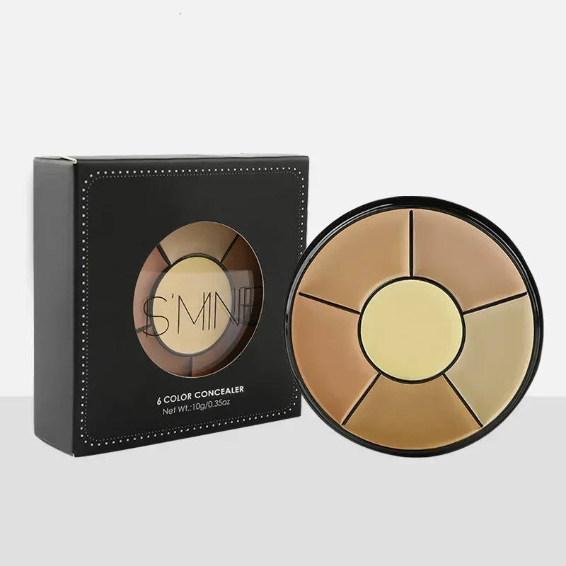 3/6-color Concealer Palette with/No Brush Cream Texture Moisturizer Concealer Modify Enhance Contours Lasting Makeup Waterproof 240627