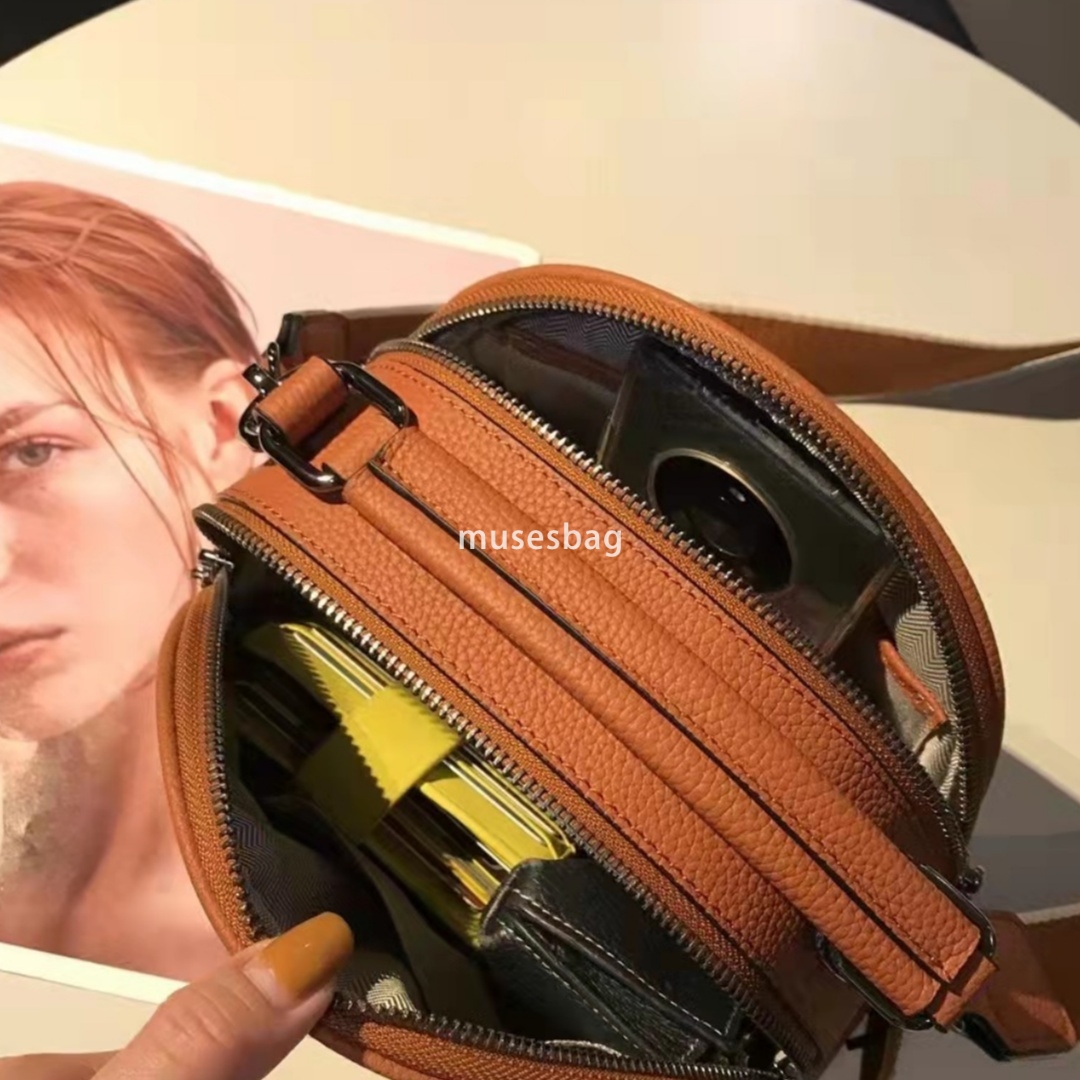 High end internet celebrity genuine leather small bag trendy new western-style broadband grid bag apple bag cowhide crossbody bag for women