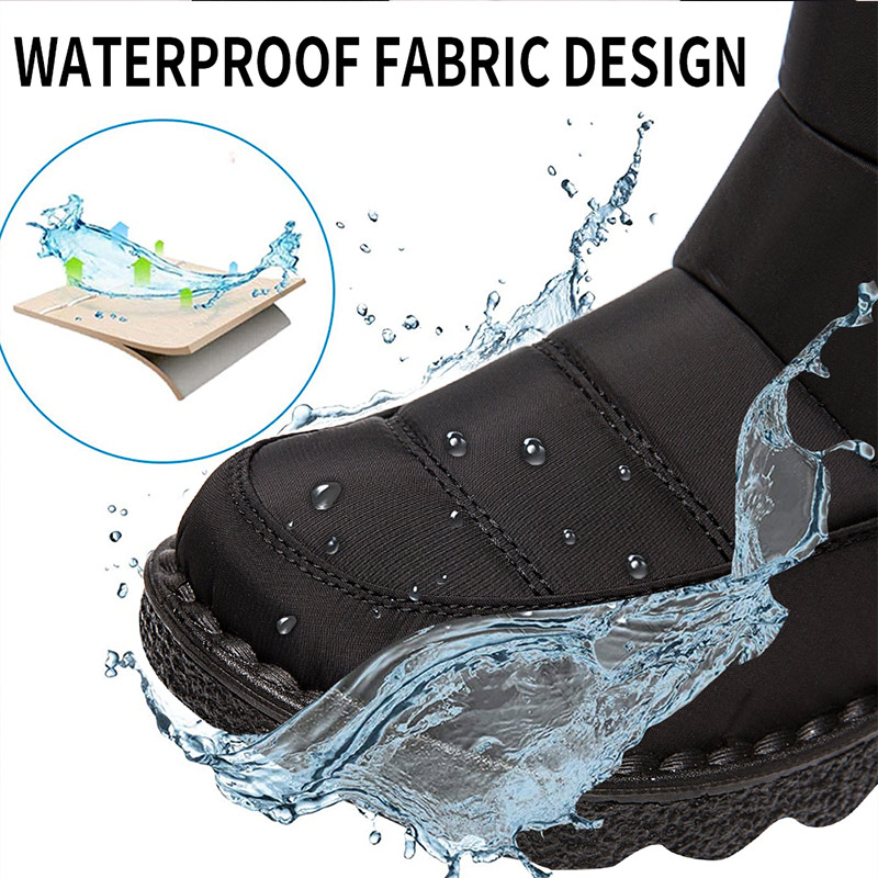 Women's Mid-Calf Winter Hot Snow Boots: Waterproof Platform Heel Botas New For Women, 2024