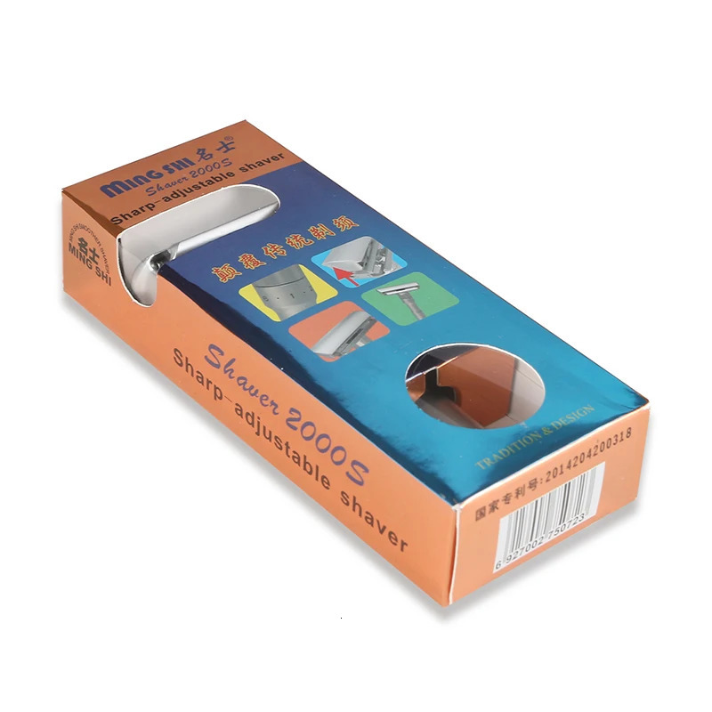 Mingshi Adjustable Safety Razor Double Edge Classic Men Shaving Mild to Aggressive 1-6 File Hair Removal Shaver it with 5 Blades 240627