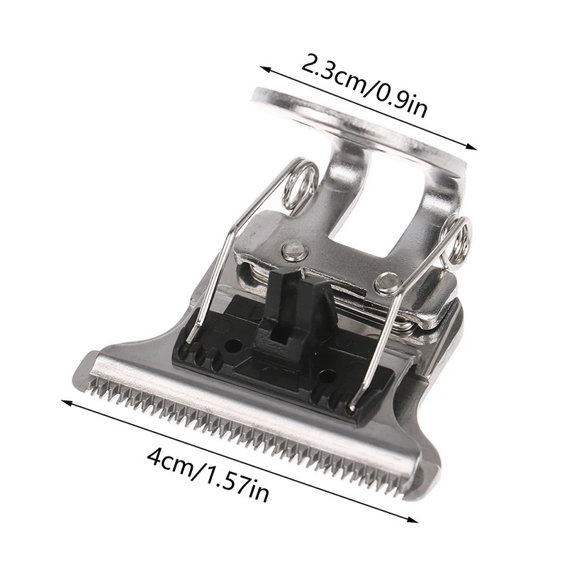1pcs T-Shaped Hair Clipper Blade With Stand T9 Blade Trimmer Replacement Clipper Head 240627