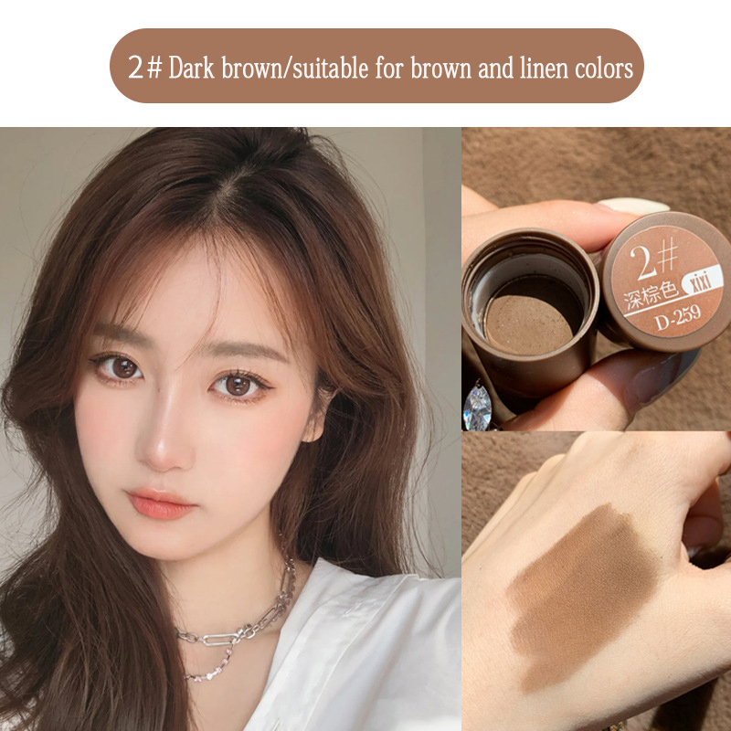 3 Color Hairline Powder Hair Line Shadow Hair Concealer Root Cover Up Hair Shadow Stick Edge Control Repair Gray Brown Coverage