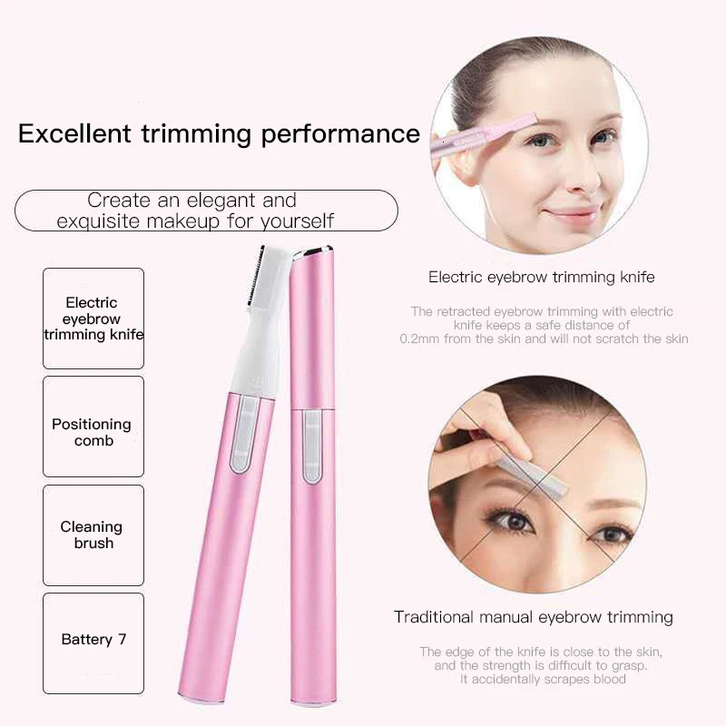 mini Electric Nose Hair Trimmer Portable Clipper Rechargeable Eyebrow Ear Hair Shaver For Men Safe Cleaner Razor 240627