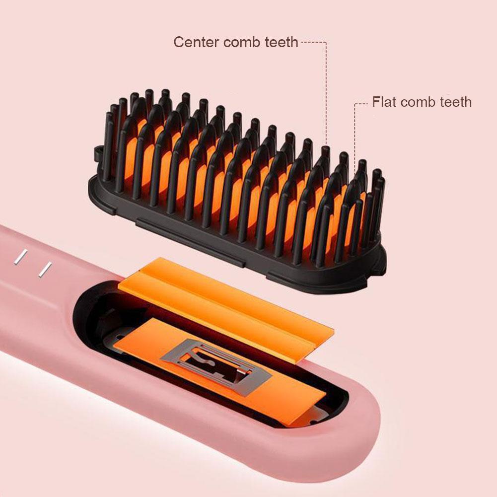 Lazy Straight CombHair Straightener Negative Ion Portable Shape Clip Comb Curling Iron Short Hair Accessories Fluffy Care F628-40