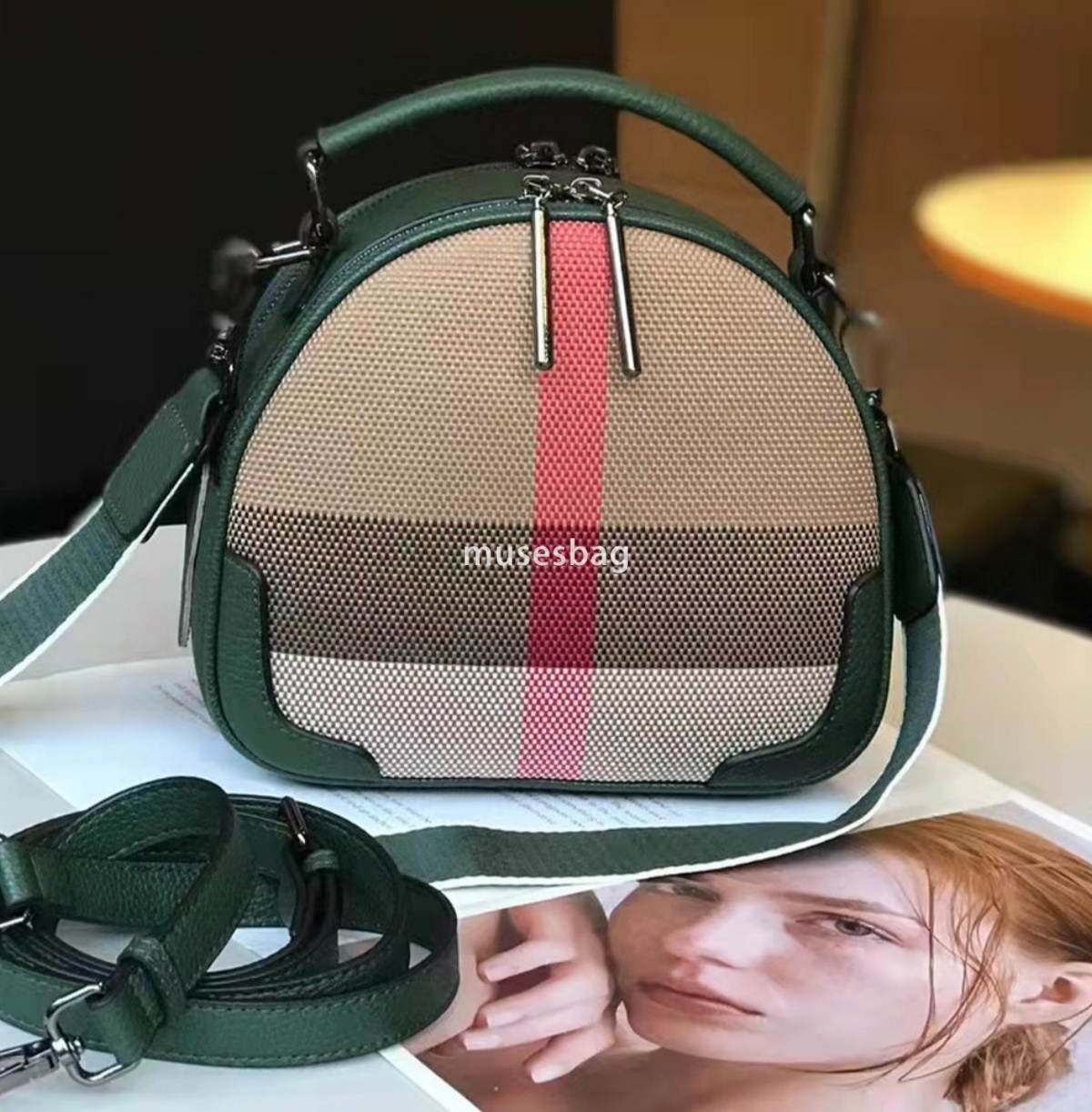 High end internet celebrity genuine leather small bag trendy new western-style broadband grid bag apple bag cowhide crossbody bag for women