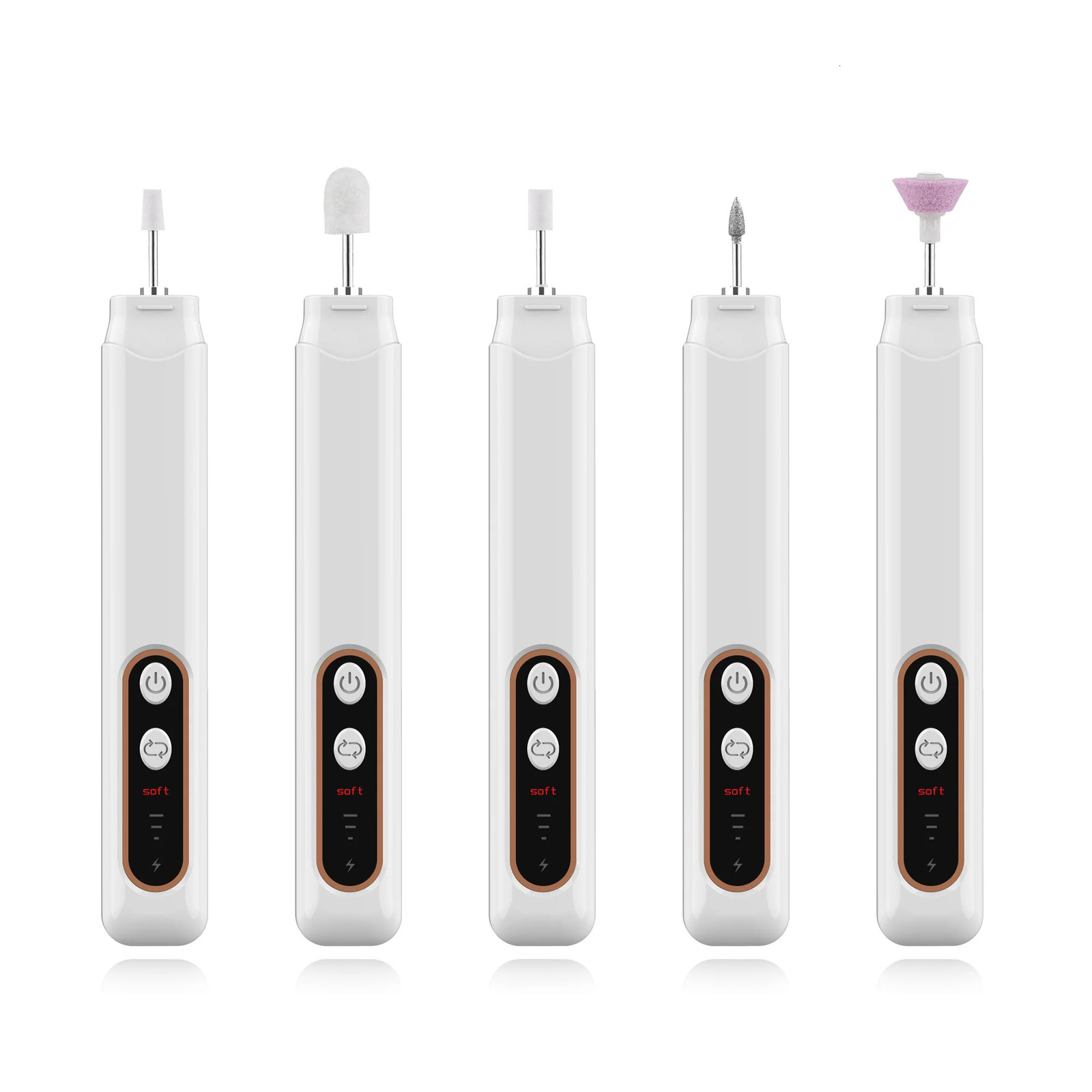 Professional Manicure Pedicure Kit Cordless Electric Nail File Set Nail Drill Machine Hand Foot Care Tool for Grind Trim Polish 240627