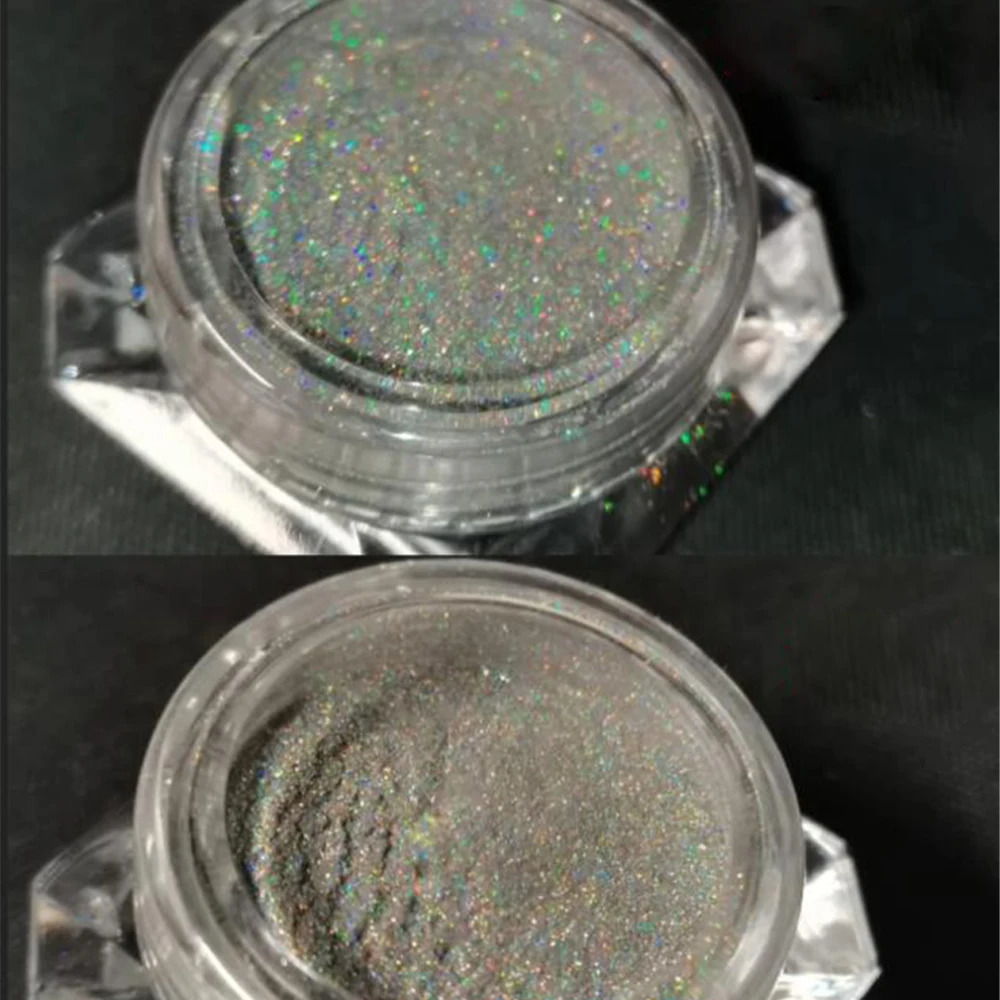 1Box Unicorn Holographic Nail Powder Silver Glitter Metallic Rub Dust Mirror Pigment Extra Fine Shiny Chrome For DIY Manicure*Y* 240627