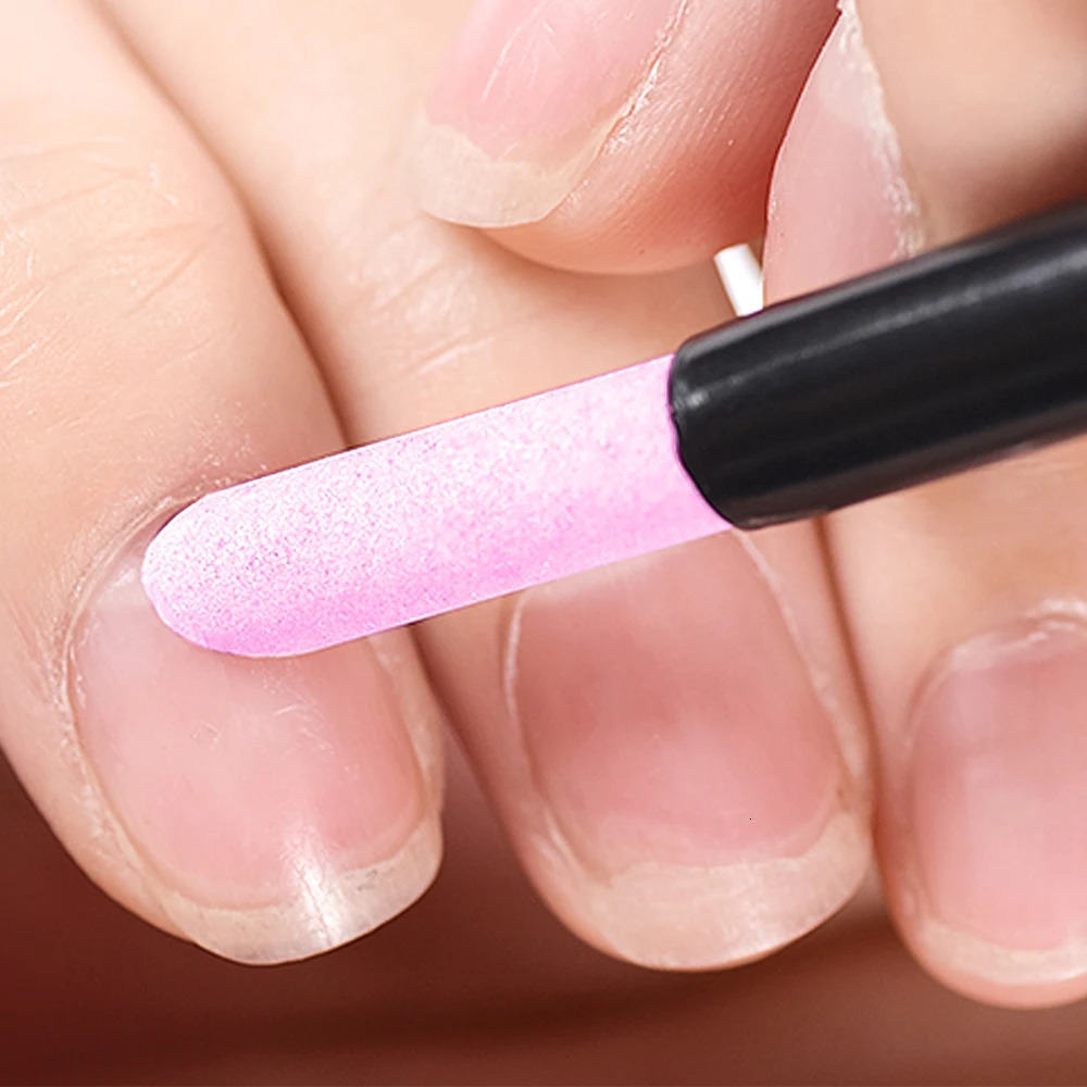 Quartz Stone Scrub Nail File Rods Cuticle r Dead Skin r Perfect Gift Lightweight Portable Handy Use Manicure Tools 240627