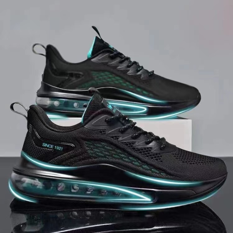 Running shoes for Men's breathable triple White Blue Comfy Black Non-Slip walking sports Outdoor trainers Sneakers GAI