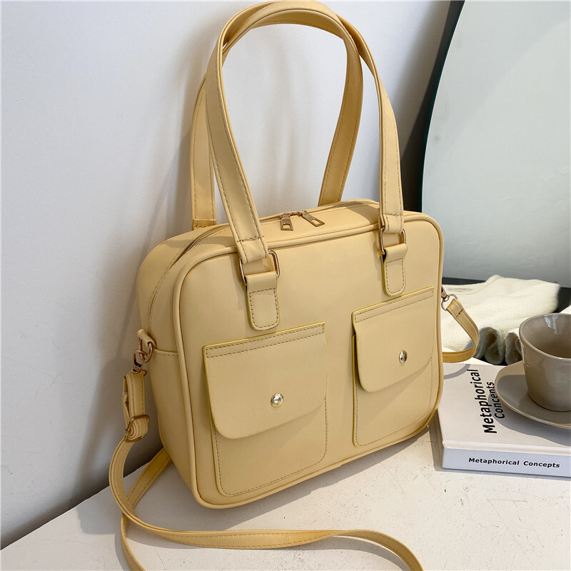 Casual Simple Women's Handbags Large Capacity Multiple Pockets Shoulder Bags Fashion Commute Lady Fiess Travel Bag 18.6 zhanyishengli