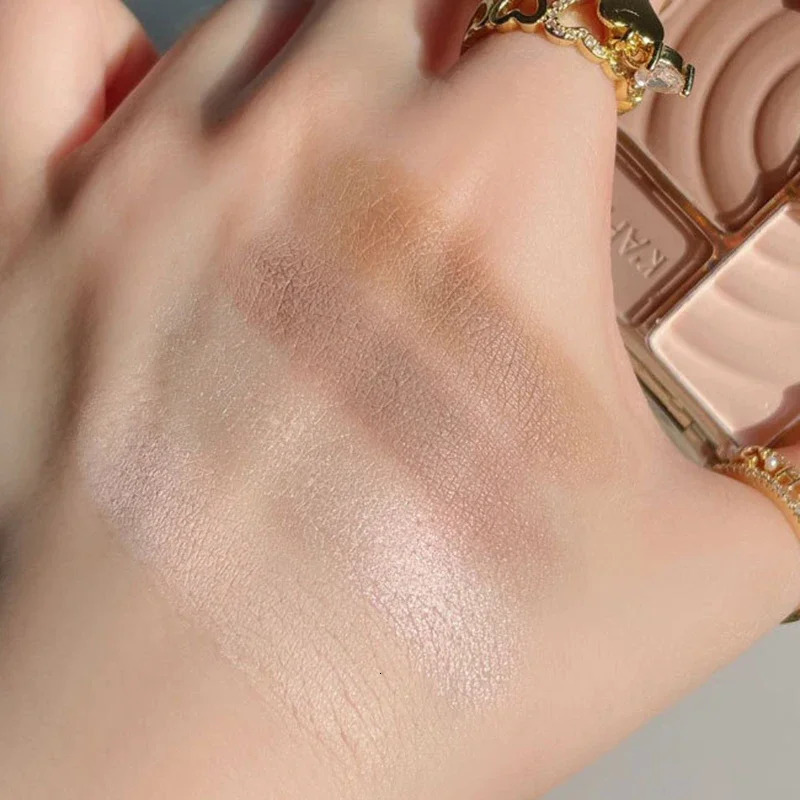 Brown Highlighter Contour Palette Waterproof Long-lasting Matte Contour Powder Makeup Blush Highgloss Cosmetics 240627