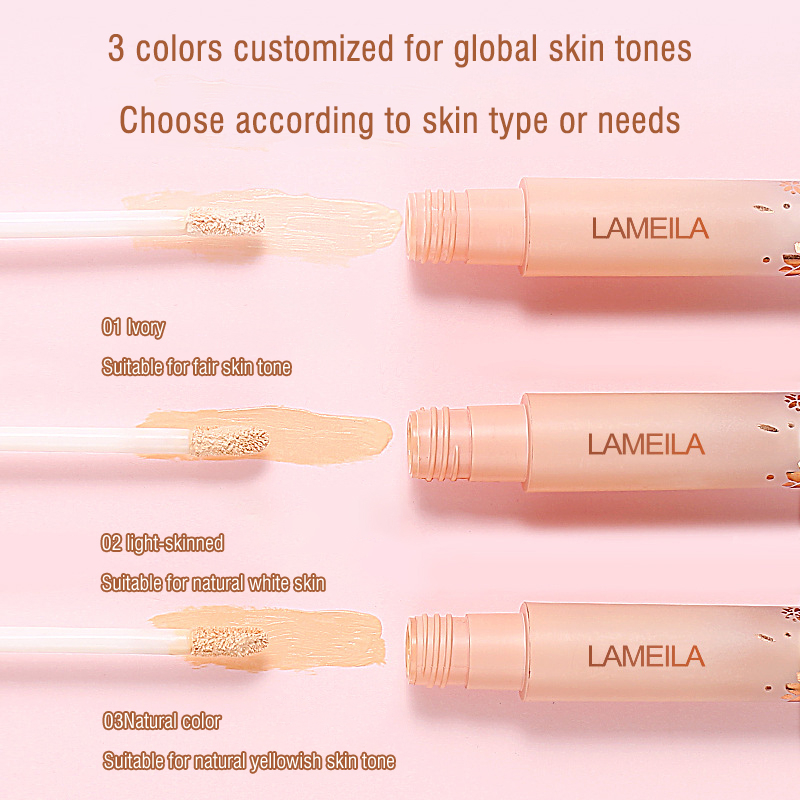 Face Concealer Long Lasting Cover Dark Circles Acne Pores Liquid Concealer Oil Control Shading Highlighter Face Makeup Cometics