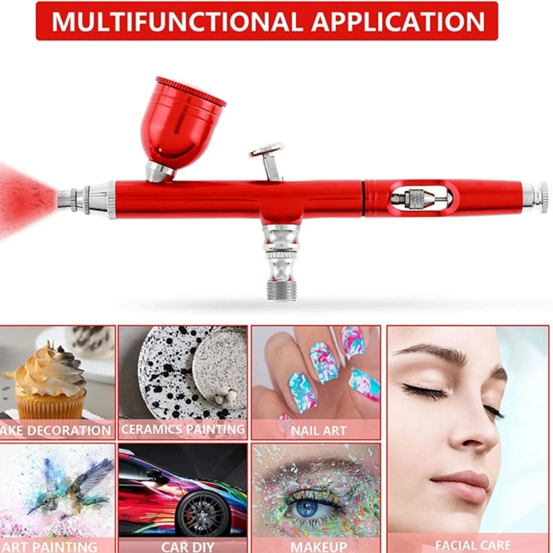 Professional Dual Action Airbrush for General-Purpose Art-and-Craft Projects Cake Decorating Makeup Art Nail Tool M4YD 240627