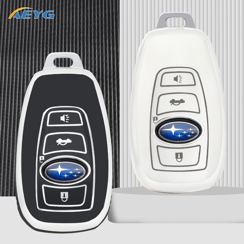 TPU Car Smart Key Case Cover Shell For Subaru BRZ Forester Legacy Outback STI Impreza XV Crosstrek Protector Fob Accessories