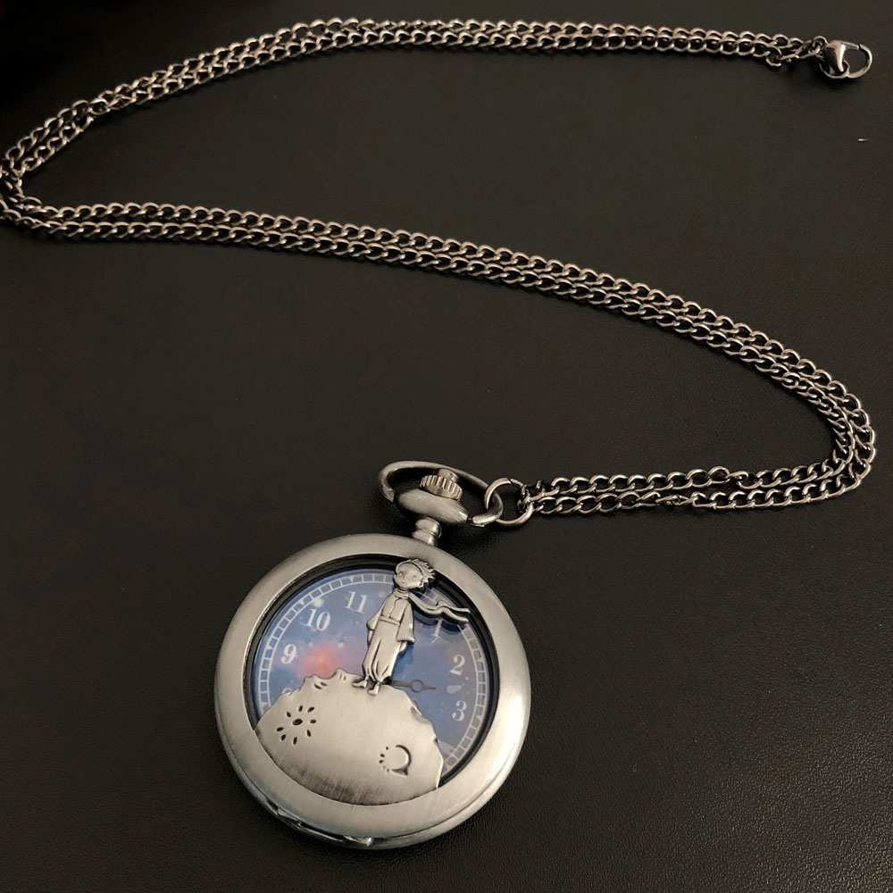 New Arrival Famous Story Vintage Hollow Color Dial Quartz Pocket Watch Necklace Pendant Gifts For Women Or Man with Fob Chain