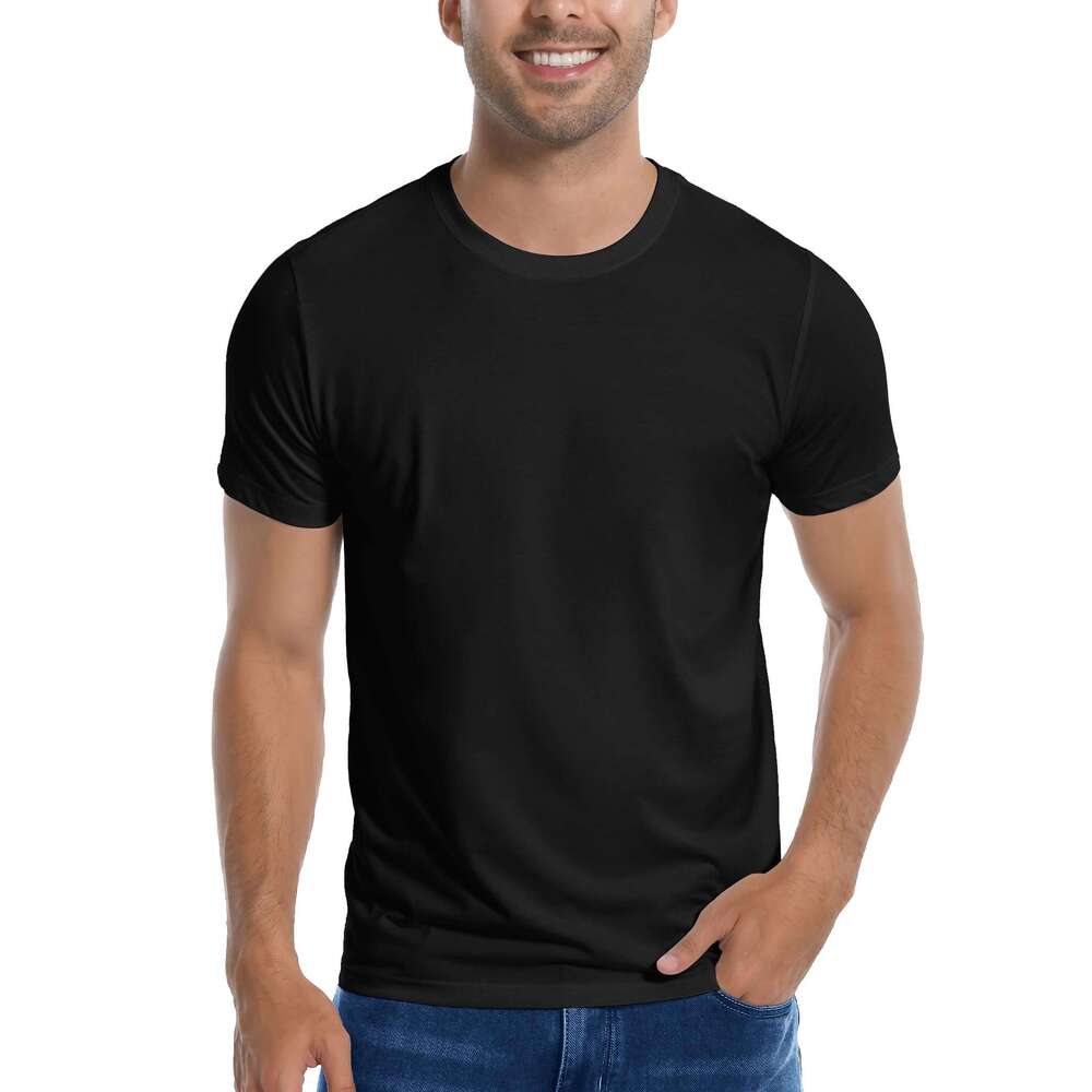 Mens tops designer T Shirt Ultra Soft Plain Tshirts for Men Cooling Crew Neck Casual Tee Undershirt S