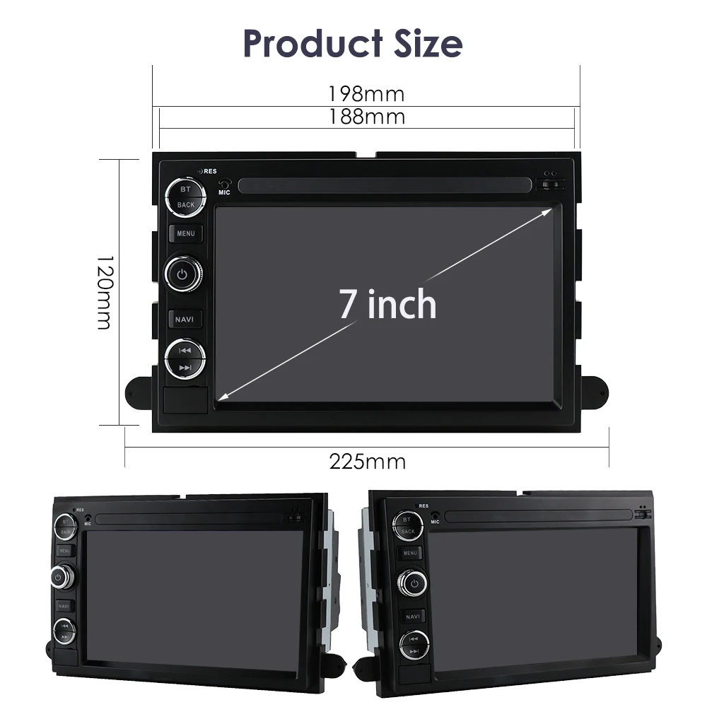 2din Android Autoradio for Ford F150 F250 F350 Mercury Lincoln Taurus Explorer Car Radio Multimedia Video Player GPS Carplay 4G