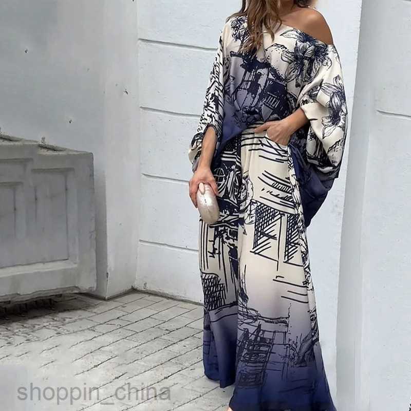Basic Casual Women Dresses New Women's Autumn New Fashion Print Loose Fashion Two Piece Set