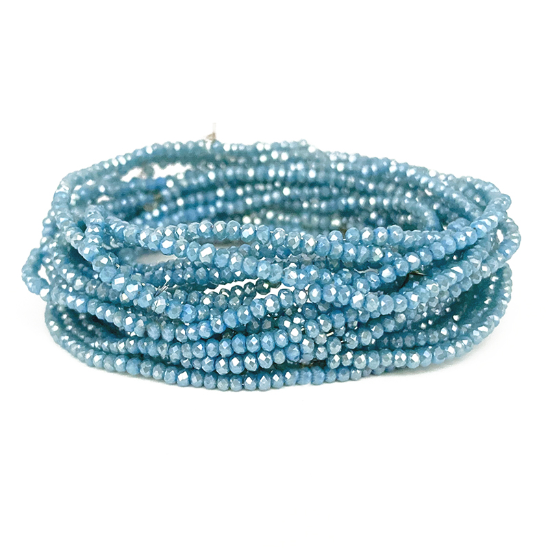 New Arrivals 43 Colors 1mm Crystal Loose Spacer Beads Bulk Gasket Glass Beads For Jewelry Making Accessories DIY