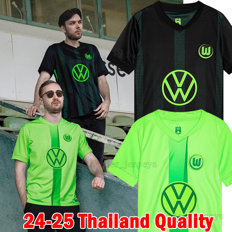 2024 2025 VfL WoLfSbUrG soccer jerseys Retro 2008-09 L Nmecha CERNY 24 25 home away BEHRENS MAJER BAKU WIND ARNOLD WIMMER PAREDES Men Uniforms Kids Kits football shirts