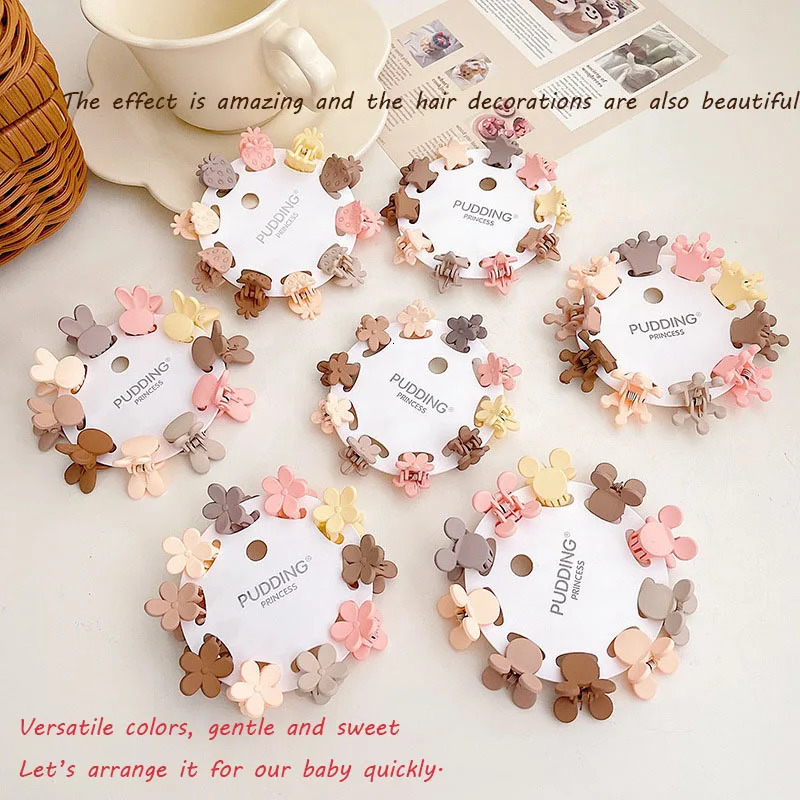 Mini Cute Oatmeal Color Clip Hyuna Style Solid Hair Does Not Hurt Accessories Childrens Bangs Broken 240625