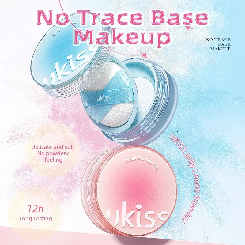 Jelly Loose Powder Oil Control Waterproof Makeup Oil-control Longlasting Lightweight Breathable and Sweatproof For 240627