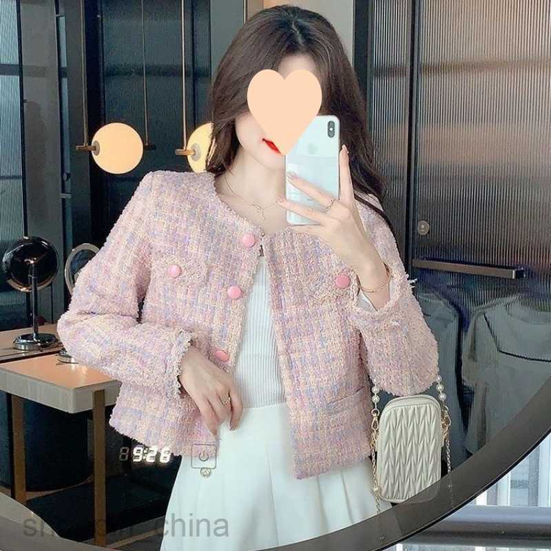 Women Jackets Coats Xiao Xiangfeng Short Women's Boutique Top Spring and Autumn New Long sleeved Celebrity Luxury Slimming Coat