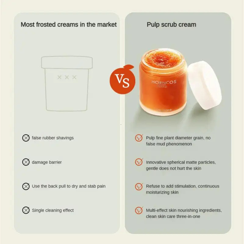 Remove Keratin Scrub Cream Moisturize Body Scrub Exfoliate Deeply Cleanse Scrub Exfoliating Makeup Tighten Small Jam Scrub Cream 240627