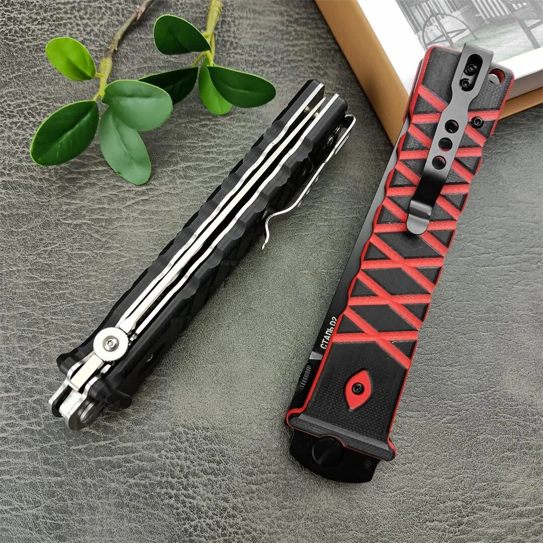 2Models Tactical RUSSIA-HOKC Noks Finka Rocket Folding Knife 440c steel blade G10 handle Knives survival outdoor camping self-defense tools