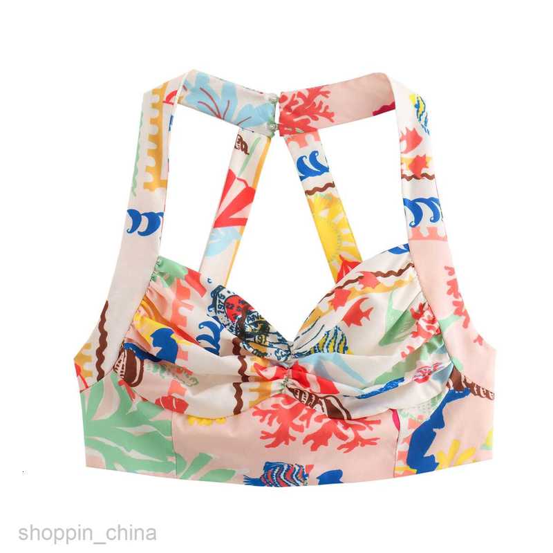 Basic Casual Women Dresses Women's clothing summer patchwork printed top patchwork printed cape skirt casual set B69046