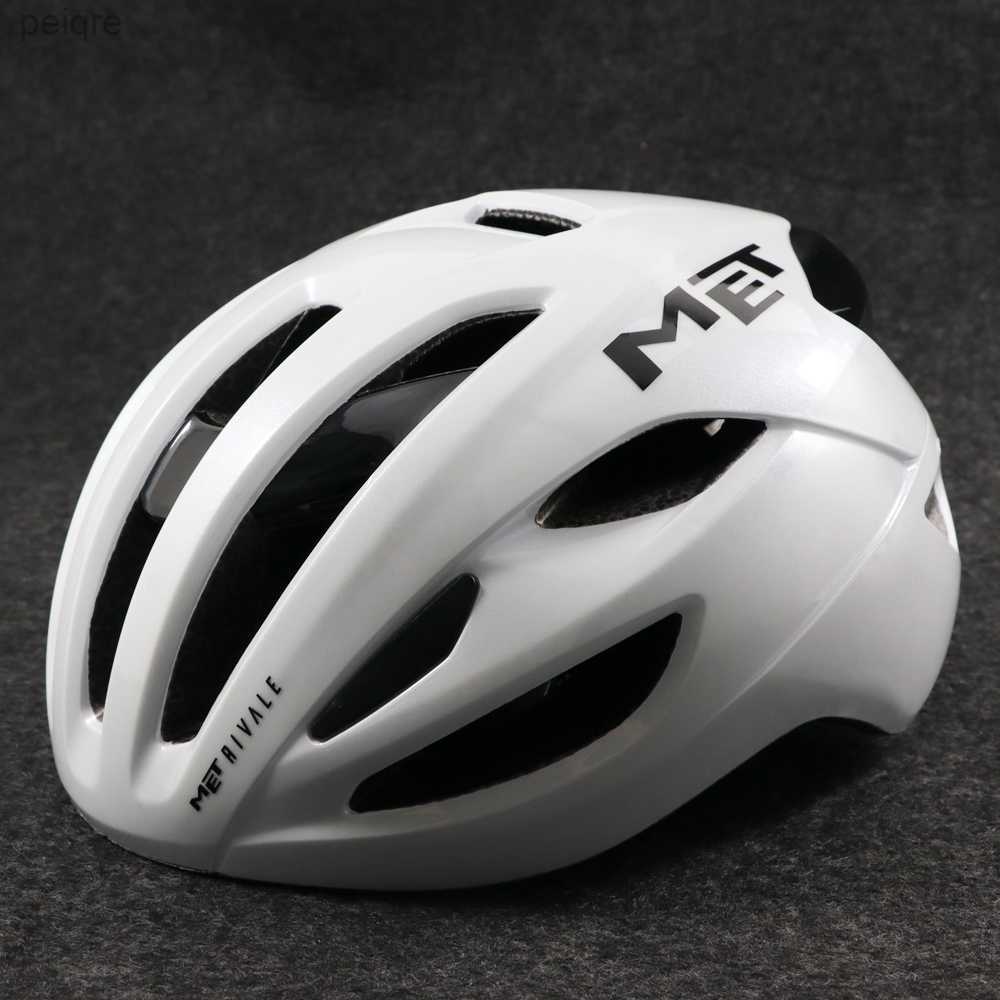 Cycling Helmets Cycling Helmets MET Rivale Bicycle Helmet Ultralight Road Bike Racing Outdoor Sports Mountain Women And Men Riding Hats 230801