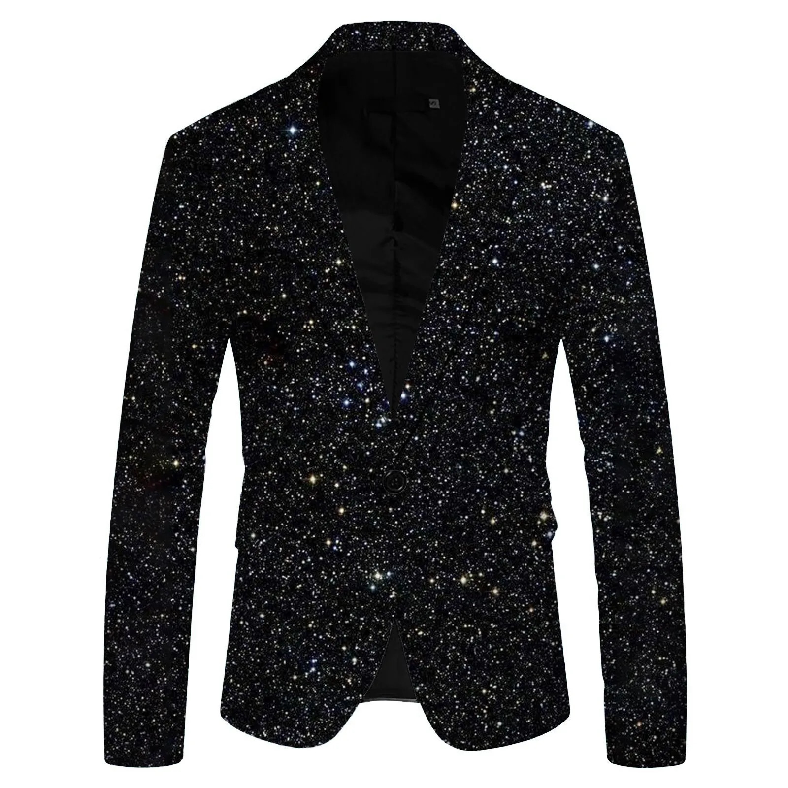 Shiny Gold Sequin Glitter Embellished Blazer Jacket Men Nightclub Prom Suit Blazer Men Costume Homme Stage Clothes For Singers 240626