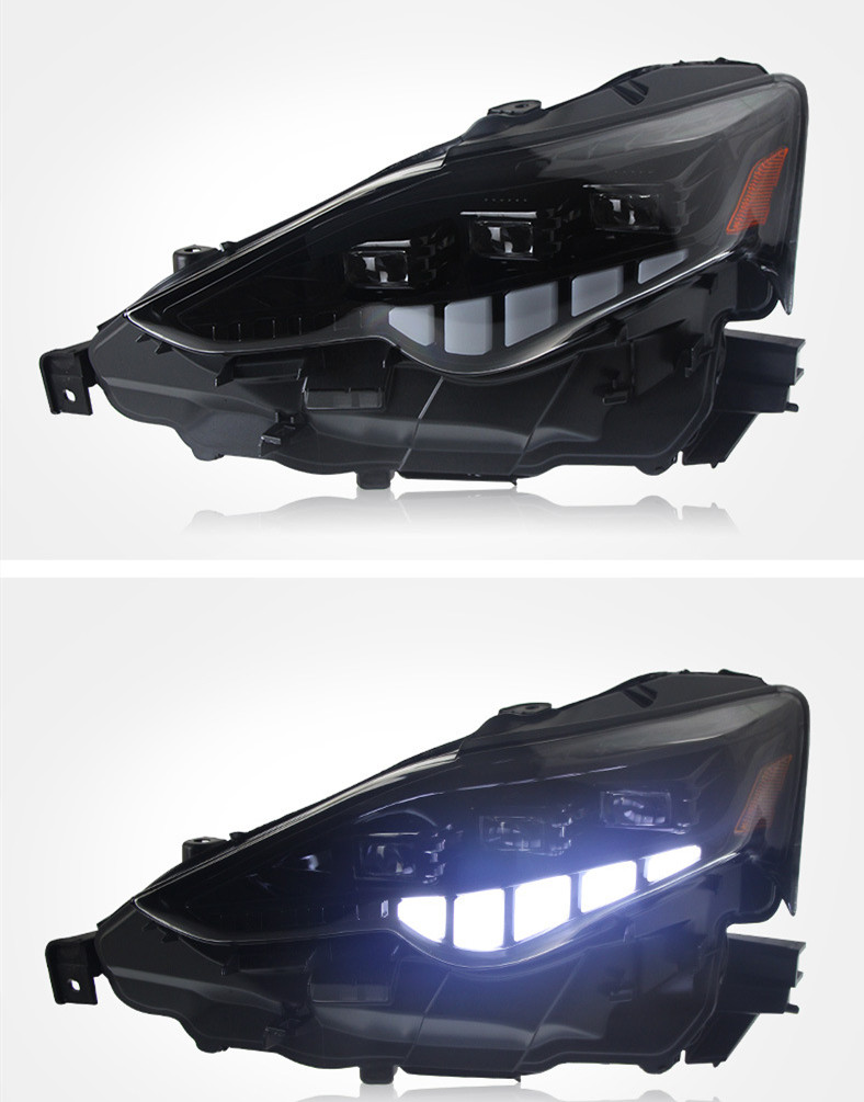 Full LED Headlights for Lexus IS 20 13-20 16 LED Turn Signal Lamp High Low Beam One Lens Front Daytime Light