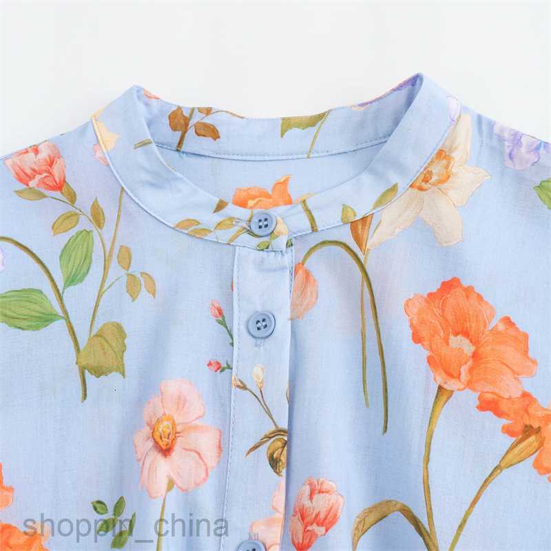 Basic Casual Dresses Women skirt Women's Summer New Lace Decoration Flower Print Short sleeved Dress F6