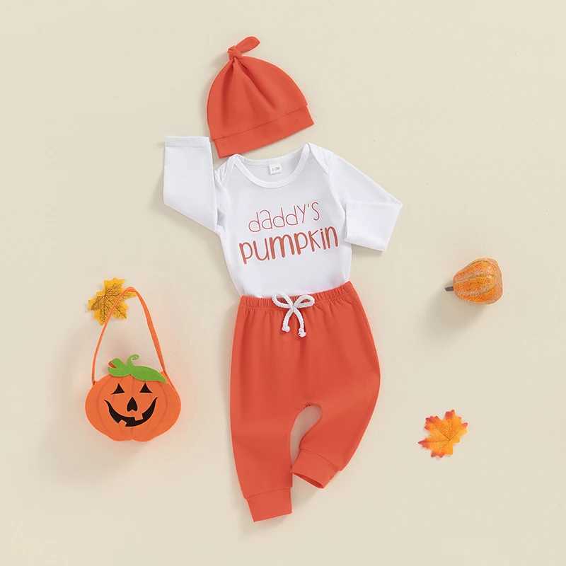 Pajamas Baby clothing Halloween clothing long sleeved jumpsuit+pants+hat set baby cotton autumn clothing WX5.31