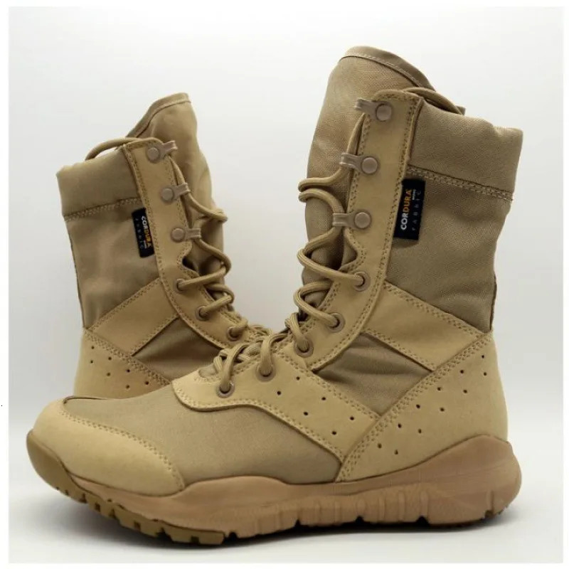 Mens Work Shoes SFB Light Men Ankle Waterproof Lace Up Tactical Boot Fashion Mesh Motorcycle Boots 240628