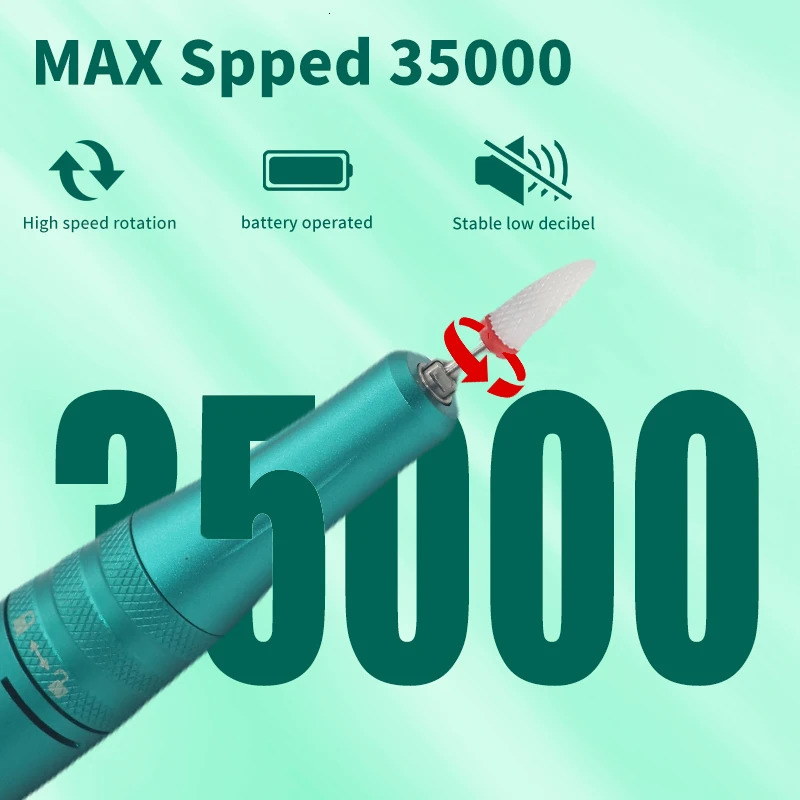 DDQ Electric Nail Drill 35000RPM Professional Electric Nail File Kit for Acrylic Gel Nails Manicure Pedicure Home Use 240627