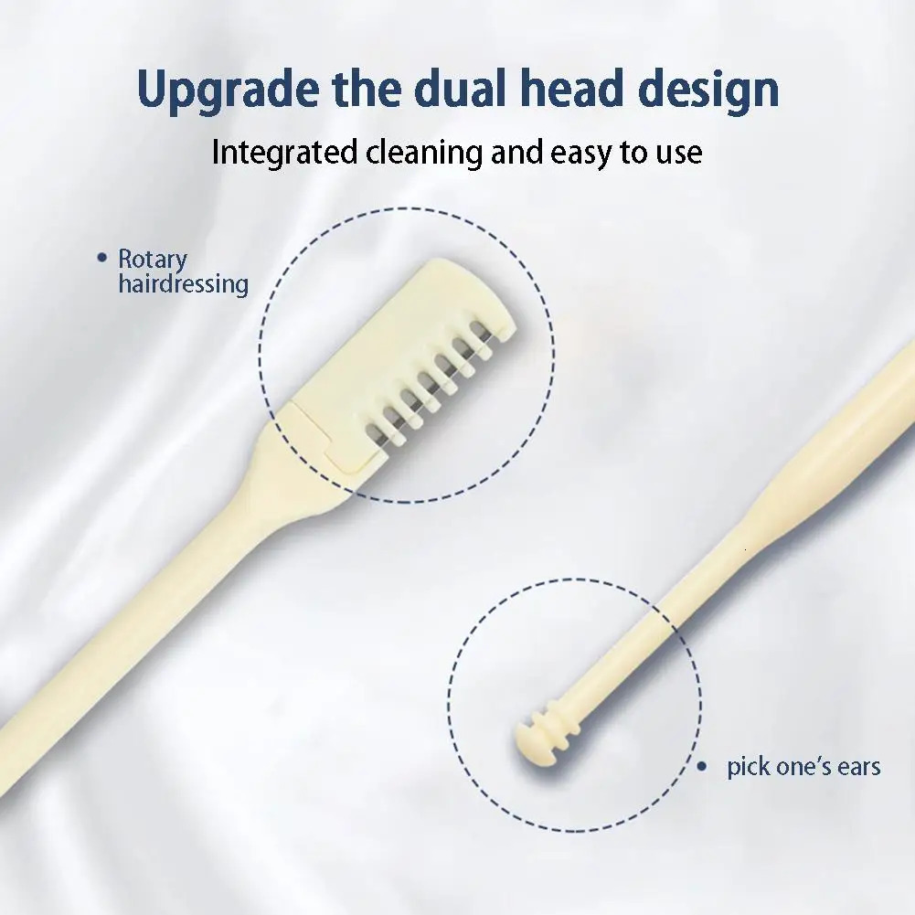 123pcs est Nasal Hair Cutter 360 Degree Rotating Clippers Nose Hair Trimmer For Women And Men Safe Portable Manual i240627