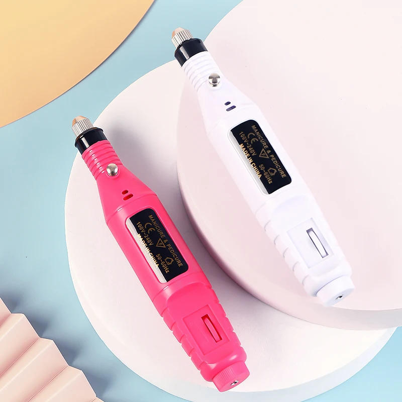 20000RPM Electric USB Nail Drill Machine Professional Manicure Pedicure Drill Set With Nail Drill Bits Polishing Equipment Tools 240627