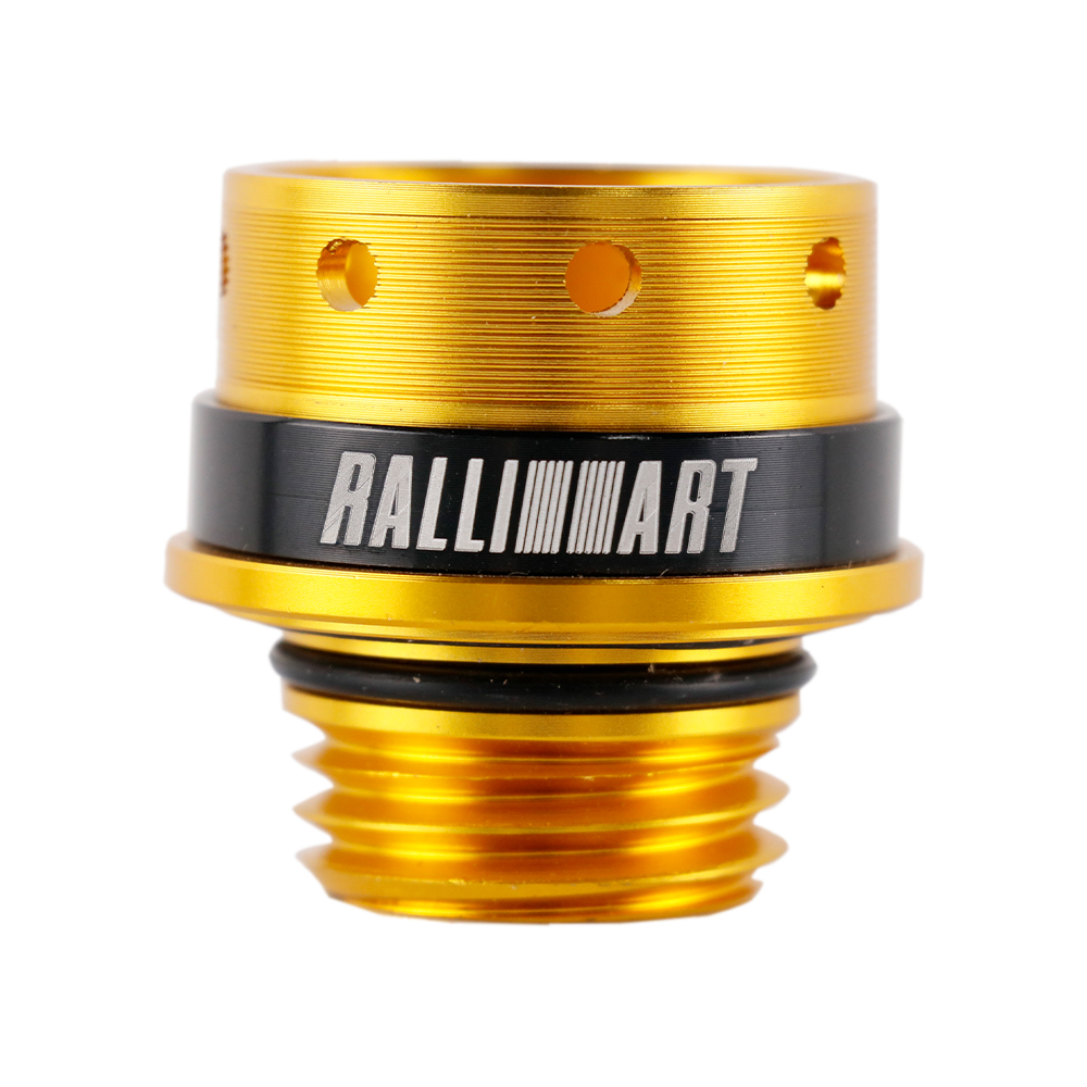 Ralliart Aluminum Engine Oil Tank Cover Cap For Mitsubishi Lancer 2008-2015