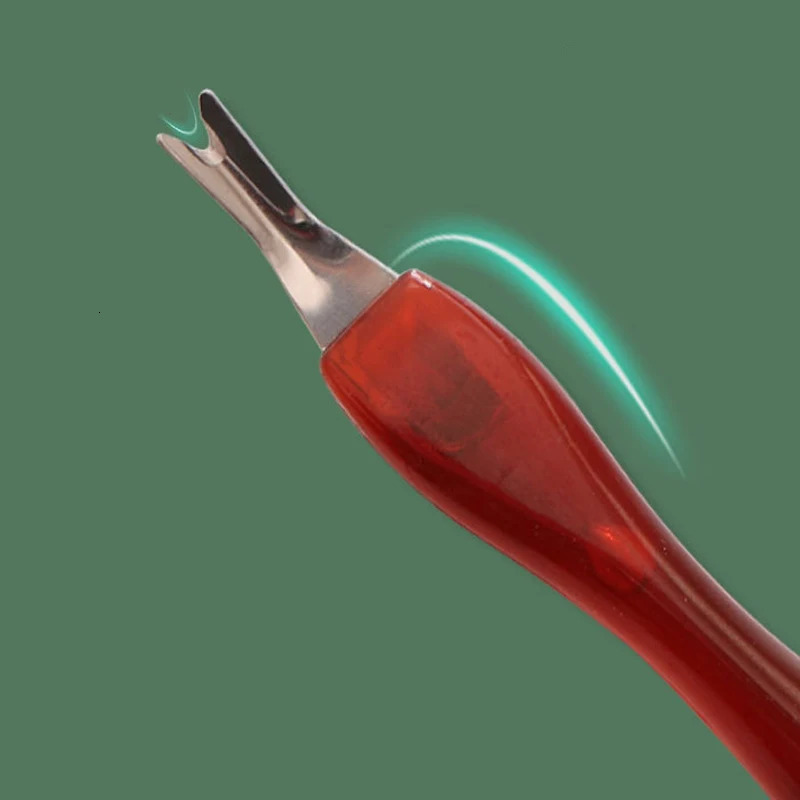 50/100 Pcs/Bag Scrape Dead Skin Push Fork Pedicure Nails Tools Cuticle r V-shaped Sharp Trim Barbs and Exfoliate Manicure 240627