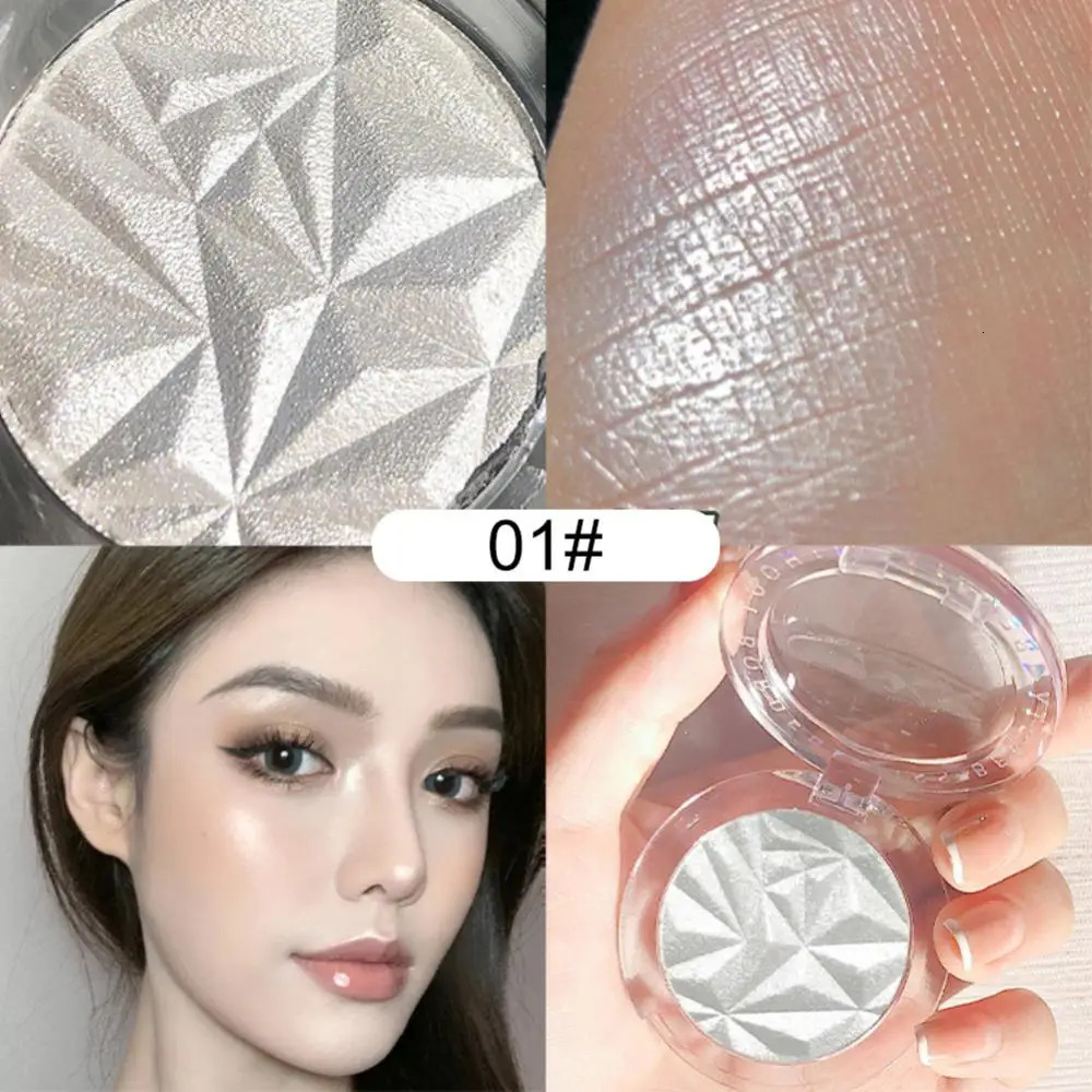 5 Colors Galaxy Highlighter Powder Palette Glitter Diamond Shimmer Highlighter Face Contour Cosmetics Waterproof Lasting Makeup 240627