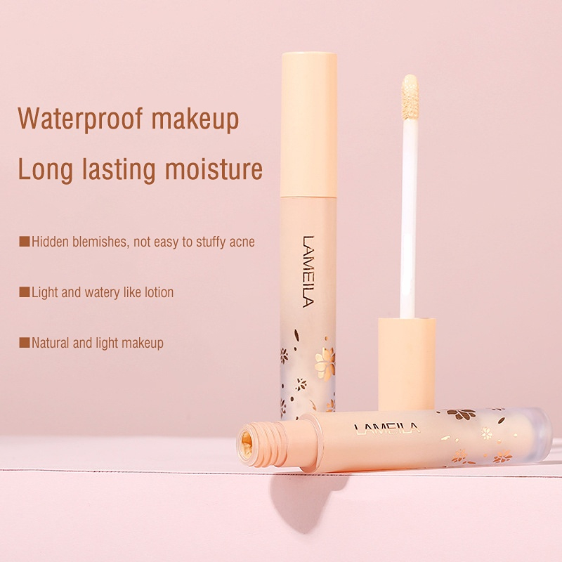 Face Concealer Long Lasting Cover Dark Circles Acne Pores Liquid Concealer Oil Control Shading Highlighter Face Makeup Cometics