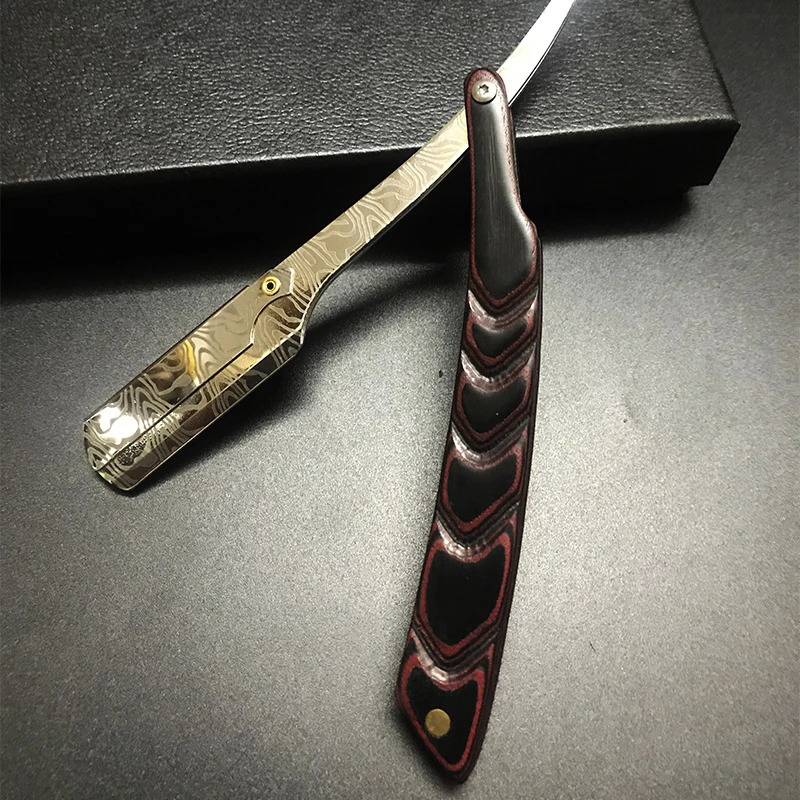 Men Professional Manual Shaver Straight Edge Stainless Steel Barber Razor Folding Shaving Shave Beard Cutter Gift 240627